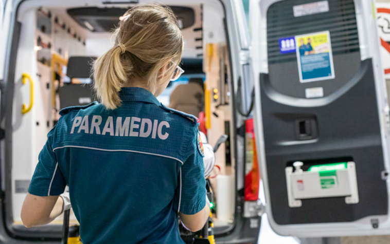 Photo of a paramedic